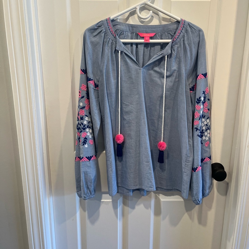 Lilly Pulitzer Keela Embroidered Top